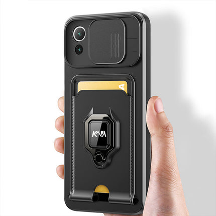 Kapa Bisen Back Cover for Xiaomi Mi 11 Lite , Shockproof Slim Bumper Back Case (Black)