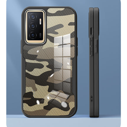 Kapa Beetle Camouflage V2 for Vivo V23E (5G) Back Cover , [Military Grade] Shockproof Slim Camera Ring Hybrid Case (Black)