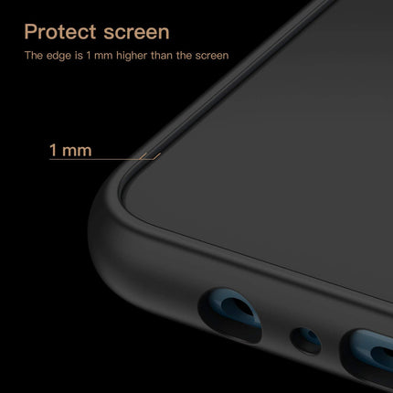 Tux Back Case for Samsung Galaxy A12 / F12 / M12 , Slim Leather Case with Soft Edge Shockproof Back Cover (Blue) - Mobizang