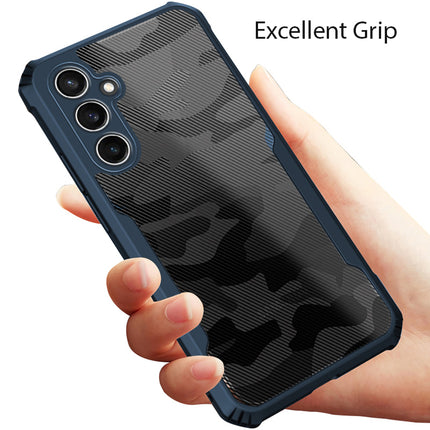 Kapa Beetle Camouflage Back Cover for Samsung Galaxy A25 (5G) | [Military Grade Protection] Shock Proof Slim Hybrid Bumper Case (Blue)