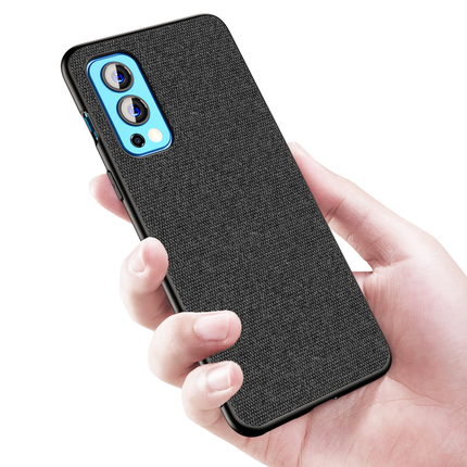 Soft Full Fabric Protective Back Case Cover for OnePlus Nord 2 (5G) / One Plus Nord 2 (5G) (Black)