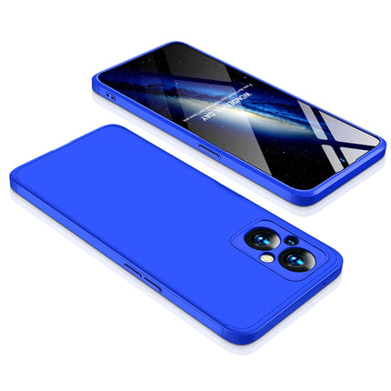 Double Dip Full 360 Protection Back Case Cover for Oppo F21 PRO (5G) (Blue)