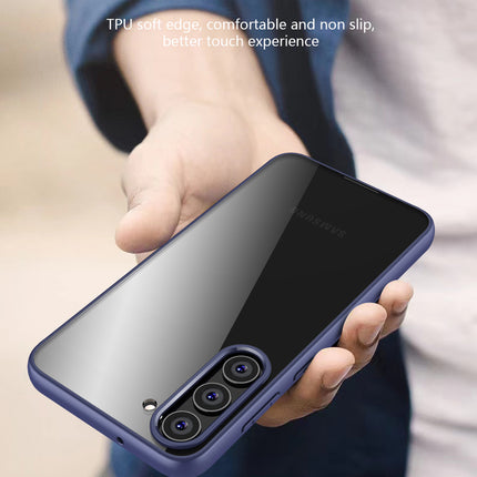Kapa Hawkeye Clear Back Cover for Samsung Galaxy S23 Plus | Camera Lens Protector Shockproof Slim Clear Case Cover (Blue)