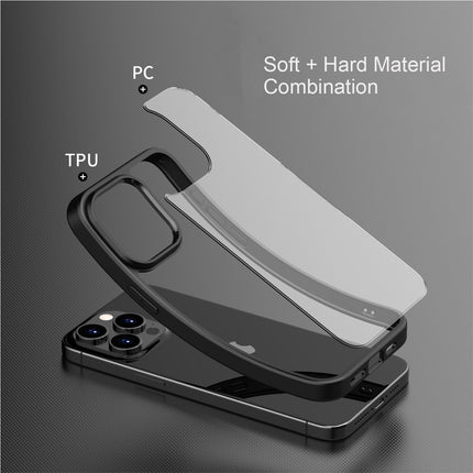 Kapa Hawkeye Clear Back Cover for Apple iPhone 15 Pro Max | Camera Lens Protector Shockproof Slim Clear Case Cover (Black)