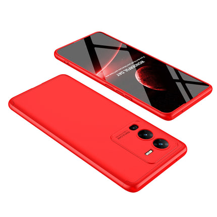 Kapa Double Dip Full 360 Protection Back Case Cover for Vivo V25 PRO (5G) (Red)