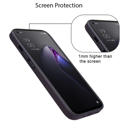 Kapa Razor Wallet Back Case for Oppo Reno 8 Pro (5G) | Slim PU Leather & Fabric Cover with Inbuilt Card Pocket (Black)