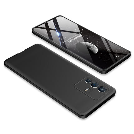 Double Dip Full 360 Protection Back Case Cover for Vivo V23 PRO (5G) (Black) - Mobizang