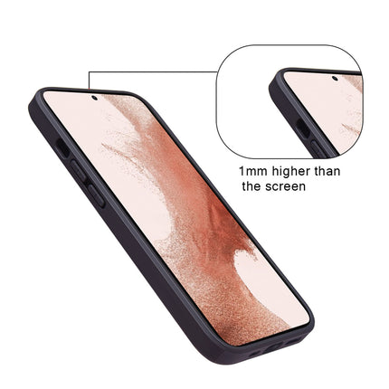 Kapa Razor Wallet Back Case for Samsung Galaxy S23 Plus | Slim PU Leather & Fabric Cover with Inbuilt Card Pocket (Blue) - Mobizang