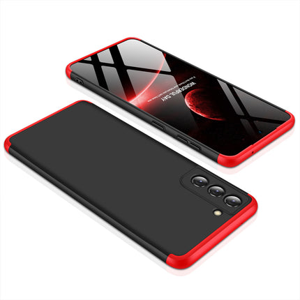 Double Dip Full 360 Protection Back Case Cover for Samsung Galaxy S21 FE (Red,Black) - Mobizang