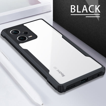 Kapa Beetle for Redmi Note 12 Pro Back Case | [Military Grade Protection] Shock Proof Slim Hybrid Bumper Cover (Black)