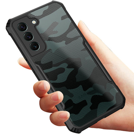 Kapa Beetle Camouflage for Samsung Galaxy S23 Plus Back Case, Shock Proof Cover (Black)
