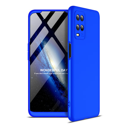 Double Dip Full 360 Protection Back Case Cover for Oppo A54 (4G) (Blue)