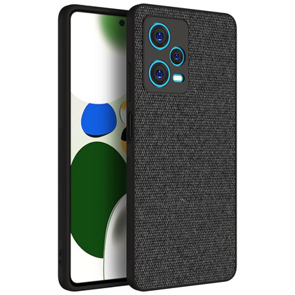 Kapa Soft Full Fabric Hybrid for Redmi Note 12 Pro Plus Back Cover | Shockproof Hybrid Slim Hard Anti Slip Back Case (Black)