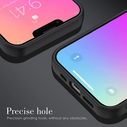 Tux Back Case for Apple iPhone 13 Pro Max , Slim Leather Case with Soft Edge Shockproof Back Cover (Black,Blue)