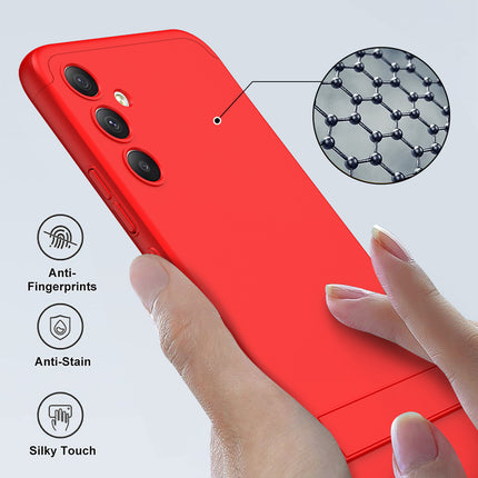 Kapa Double Dip Full 360 Protection Back Case Cover for Samsung Galaxy A34 (Red) - Mobizang