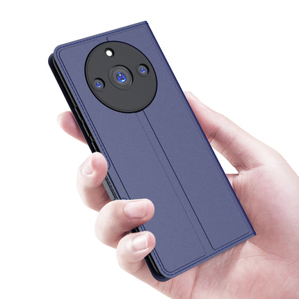 Kapa Noble Slim Magnetic Leather Flip Case Cover for Realme 11 PRO / 11 PRO PLUS | Card Holder Stand Leather Flip Wallet Case (Blue)