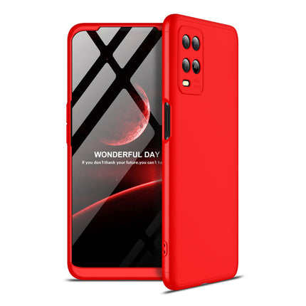 Double Dip Full 360 Protection Back Case Cover for Oppo A54 (4G) (Red)