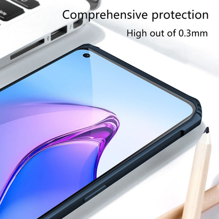 Kapa Beetle Camouflage for Oppo Reno 8 Pro (5G) Back Case, [Military Grade Protection] Shock Proof Slim Hybrid Bumper Cover (Blue)