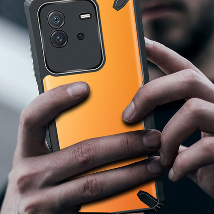 Kapa Bull Back Cover for IQOO Neo 6 (5G) , [Military Grade Protection] Shock Proof Slim Hybrid Bumper Case (Black)