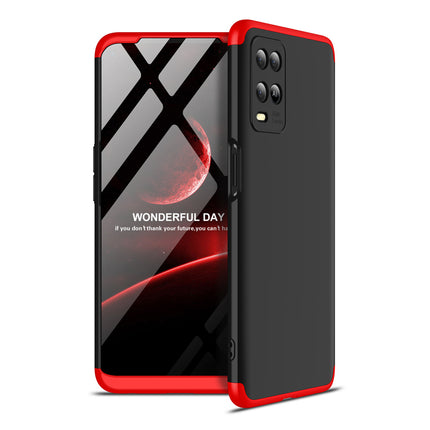 Double Dip Full 360 Protection Back Case Cover for Oppo A54 (4G) (Red,Black)