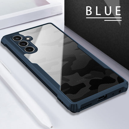 Kapa Beetle Camouflage Back Cover for Samsung Galaxy S23 FE | [Military Grade Protection] Shock Proof Slim Hybrid Bumper Case (Blue) - Mobizang