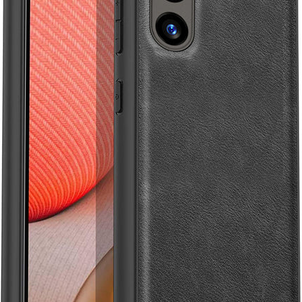 Kapa Tux Back Case for Samsung Galaxy A54 (5G) | Slim Leather Shockproof Camera Protection Back Cover (Black)