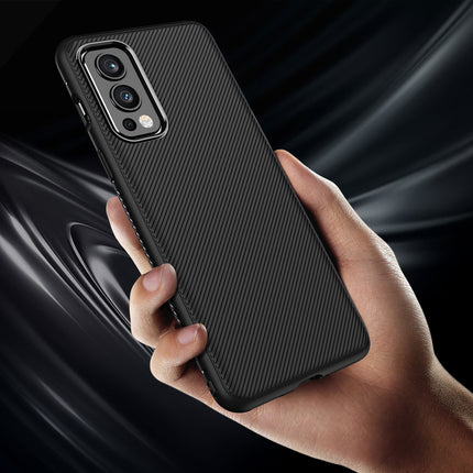 Twill Shock Proof Soft Flexible Back Case Cover for OnePlus Nord 2 (5G) / One Plus Nord 2 (5G) (Black)