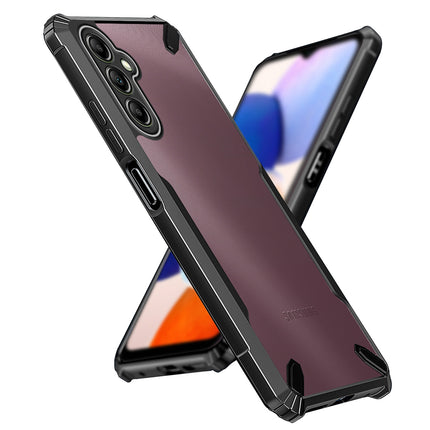 Kapa Bull Clear Back Cover for Samsung Galaxy S24 PLUS | [Military Grade Protection] Shock Proof Slim Hybrid Bumper Case (Black)