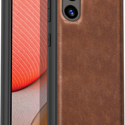 Kapa Tux Back Case for Samsung Galaxy A54 (5G) | Slim Leather Shockproof Camera Protection Back Cover (Brown)