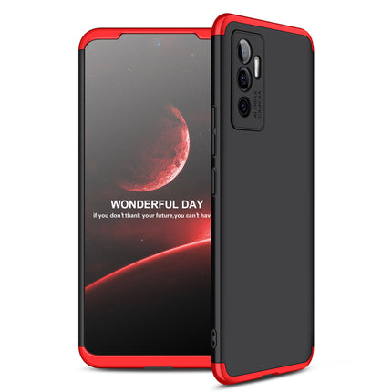 Double Dip Full 360 Protection Back Case Cover for Vivo V23E (Red ,Black) - Mobizang