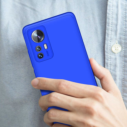 Kapa Double Dip Full 360 Protection Back Case Cover for Redmi Note 12 Pro Plus (Blue)