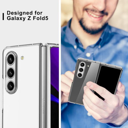 Kapa Phantom Ultra Thin Back Case for Samsung Galaxy Z Fold5 / Z Fold 5 | Full Body Protection Back Cover (Clear)
