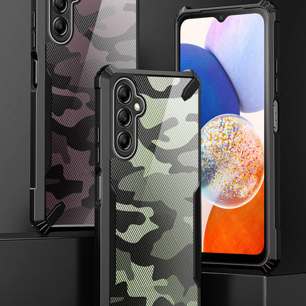Kapa Bull Camouflage Back Cover for Samsung Galaxy A15 (5G) | [Military Grade Protection] Shock Proof Slim Hybrid Bumper Case (Black)