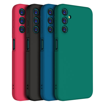 Kapa Matte Protective Lens Flexible Back Cover for Samsung Galaxy A25 | Slim Silicone with Soft Lining Shockproof Full Body Bumper Case (Black)