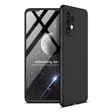 Double Dip Full 360 Protection Back Case Cover for Samsung Galaxy A52 (Black) - Mobizang