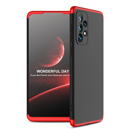 Double Dip Full 360 Protection Back Case Cover for Samsung Galaxy A73 (5G) (Red , Black)