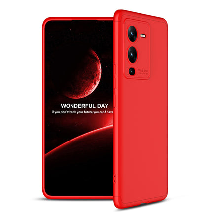Kapa Double Dip Full 360 Protection Back Case Cover for Vivo V25 PRO (5G) (Red)