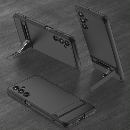 Kapa Double Dip Full 360 Protection Back Case Cover With Stand for Samsung Galaxy F54 (5G) (Black)
