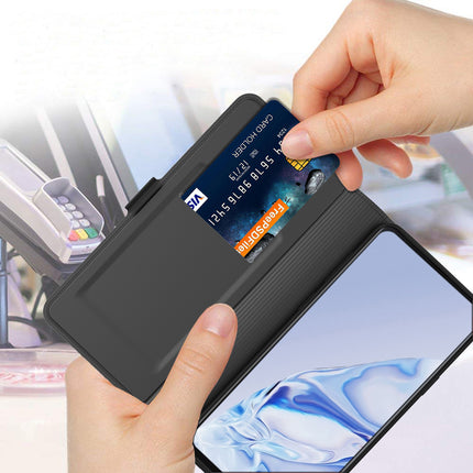 Kapa Noble Slim Magnetic Leather Flip Case Cover for OPPO F21 PRO (5G) (Black)