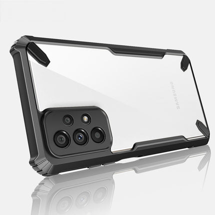 Kapa Bull Back Cover for Samsung Galaxy A33 (5G), Shockproof Slim Hybrid Clear Case (Black)