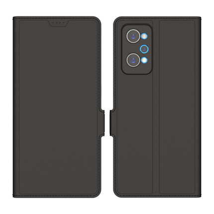 Kapa Noble Slim Magnetic Leather Flip Case Cover for Realme GT NEO 3T , Magnetic and Card Holder Stand Leather Flip Wallet Case (Black)