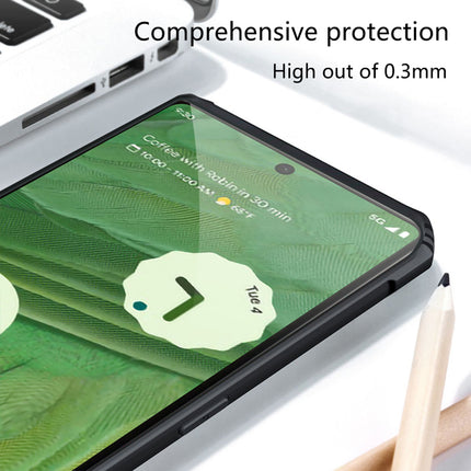 Kapa Beetle Camouflage Back Cover for Google Pixel 8A | [Military Grade Protection] Shock Proof Slim Hybrid Bumper Case (Black)