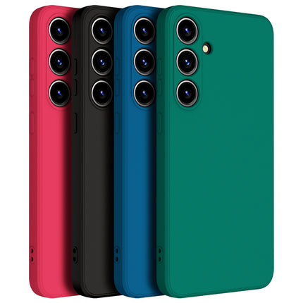 Kapa Matte Protective Lens Flexible Back Cover for Samsung Galaxy S24 Plus | Slim Silicone with Soft Lining Shockproof Full Body Bumper Case (Black)