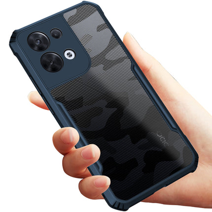 Kapa Beetle Camouflage for Oppo Reno 8 Pro (5G) Back Case, [Military Grade Protection] Shock Proof Slim Hybrid Bumper Cover (Blue)