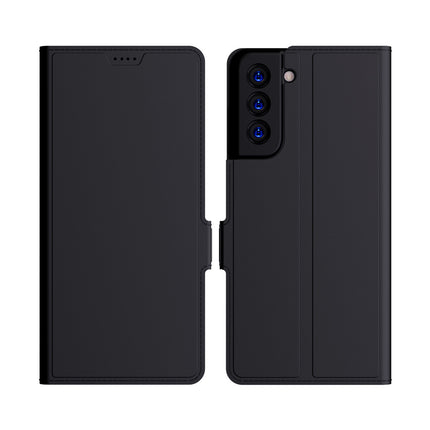Kapa Noble Slim Magnetic Leather Flip Case Cover for Samsung Galaxy S21 FE (Black)