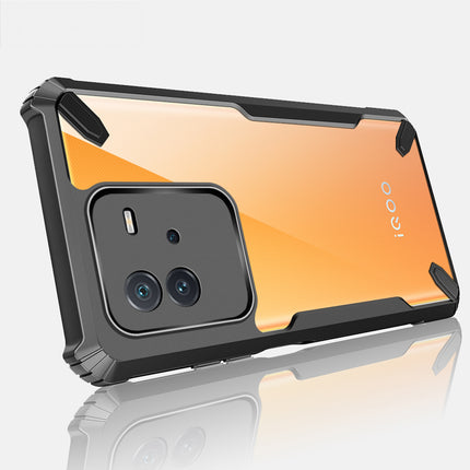 Kapa Bull Back Cover for IQOO Neo 6 (5G) , [Military Grade Protection] Shock Proof Slim Hybrid Bumper Case (Black)