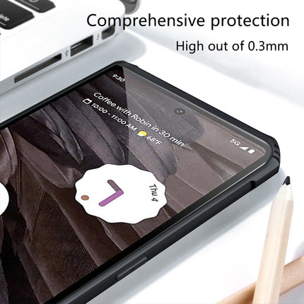 Kapa Beetle for Google Pixel 7A Back Case | [Military Grade Protection] Shock Proof Slim Hybrid Bumper Cover (Black)