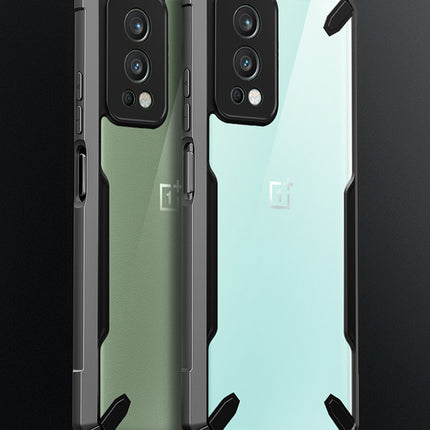 Kapa Bull Back Cover for OnePlus Nord 2, Shockproof Slim Hybrid Clear Case (Black)