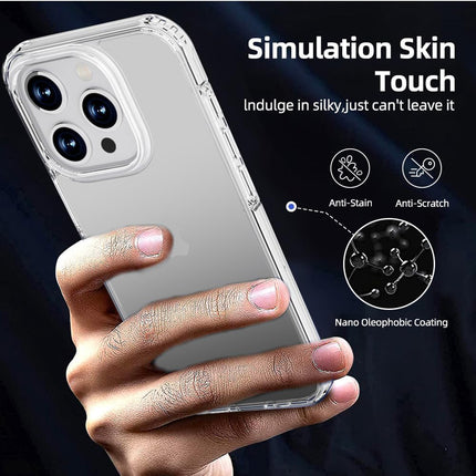 Kapa Shield Clear Acrylic Back Shock Proof Case Cover for Apple iPhone 15 Pro Max (Transparent) - Mobizang
