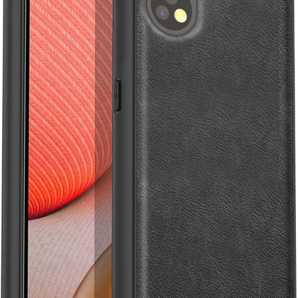 Kapa Tux Back Case for Oppo Reno 8T (5G) | Slim Leather Shockproof Camera Protection Back Cover (Black)